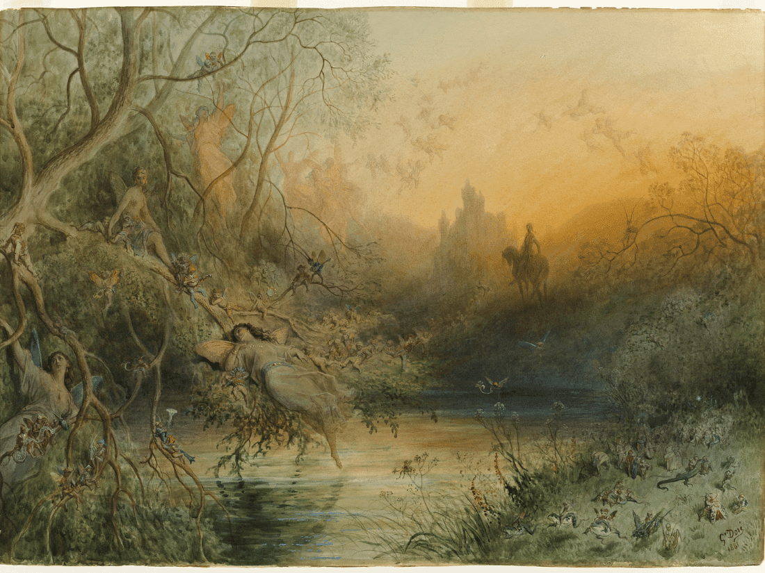 victorian era french painting of fairies