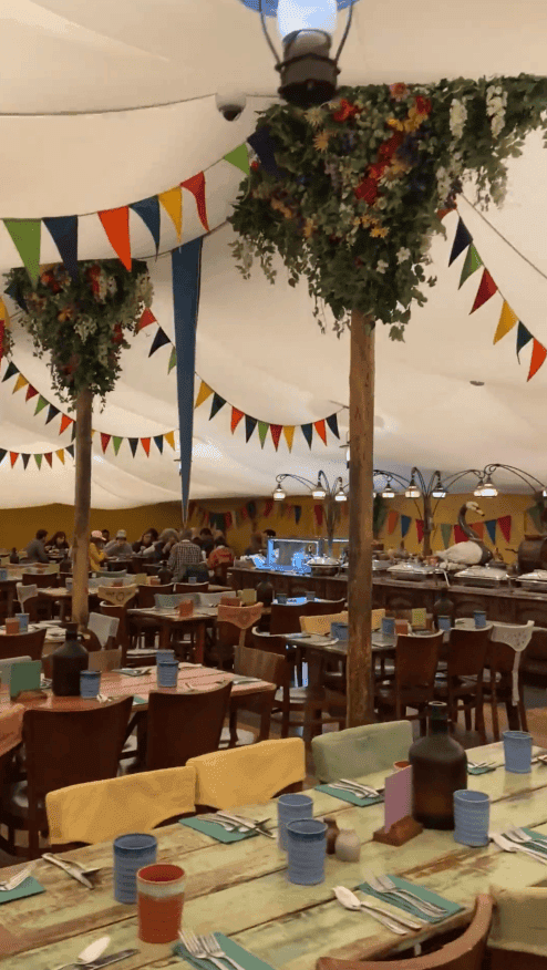 The Party Marquee lunch buffet