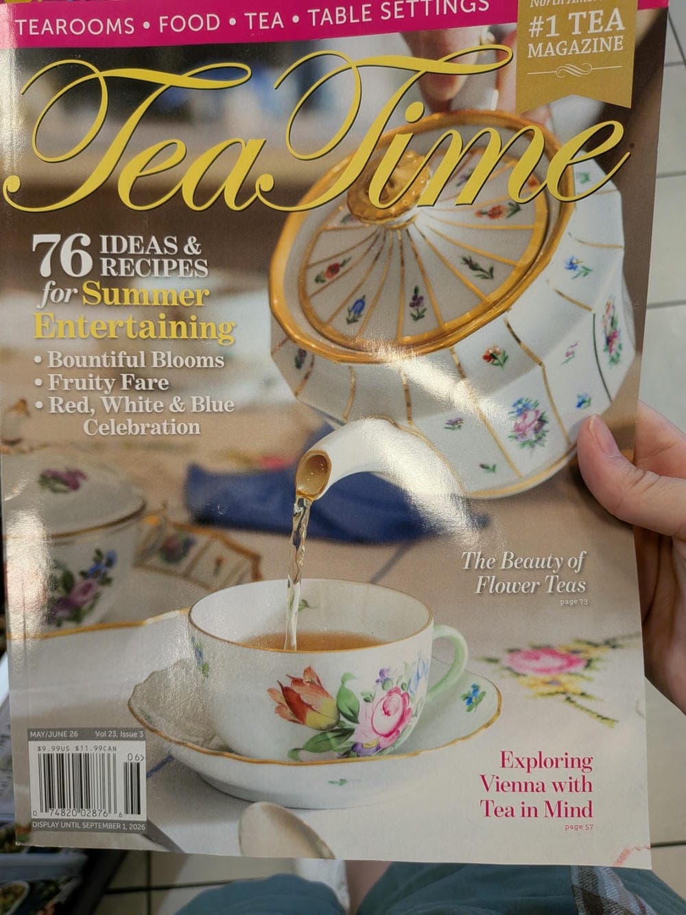 tea time magazine front cover of tea time magazine