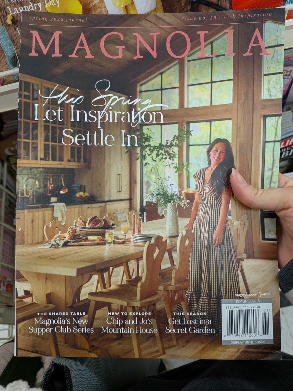 Magnolia spring 2026 issue front cover of magnolia magazine