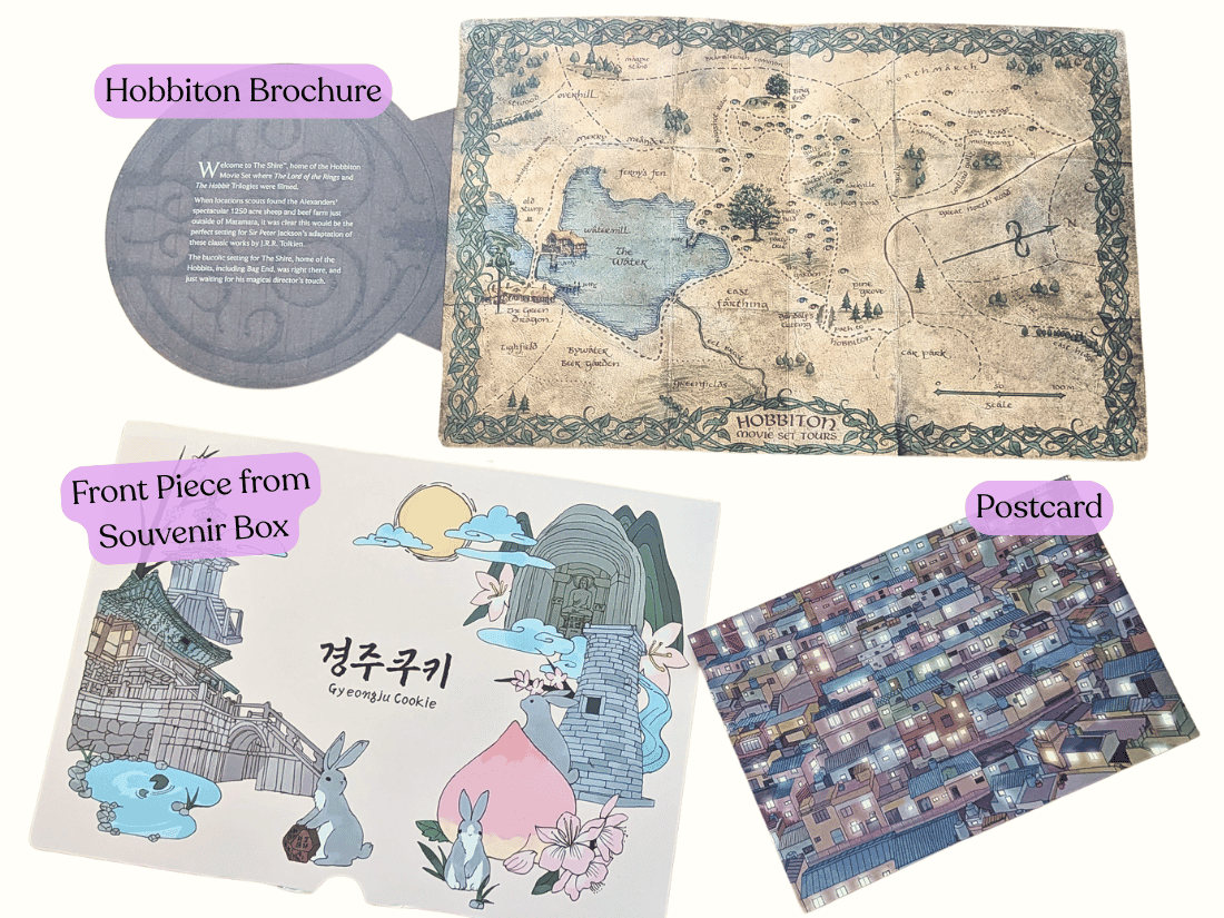 Traveling Materials used for Art and crafts Examples of nice paper material you get from traveling